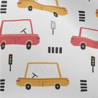 Children&#39;s Colorful Cars Chiffon