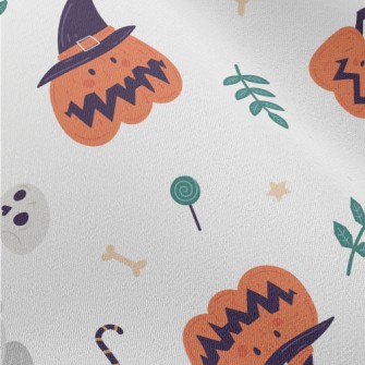 Cute Pumpkin Skull Chiffon