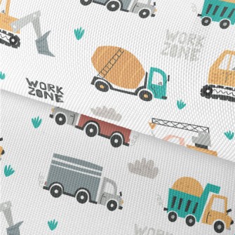 Construction Vehicles Waterproof Oxford