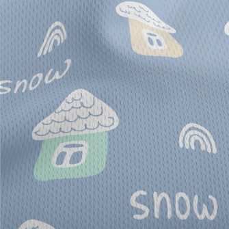 Simple Color House Athletic Mesh Flat Back