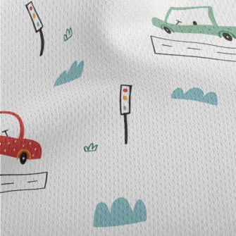 Simple Car Design Athletic Mesh Flat Back