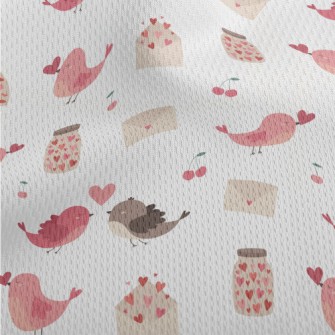 Love Bird Bottle Envelope Athletic Mesh Flat Back