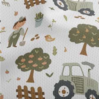 Children&#39;s Book Happy Farm Athletic Mesh Flat Back