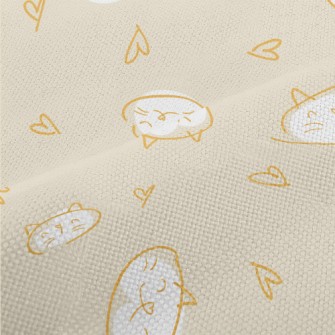 Simple Hand Drawn Cat Performance Linen