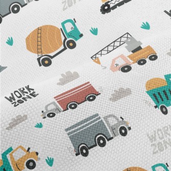Construction Vehicles Performance Linen