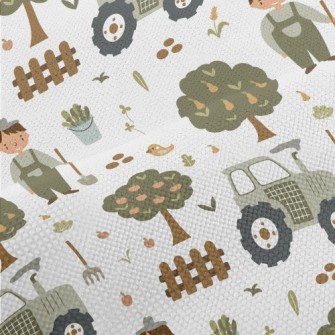 Children&#39;s Book Happy Farm Performance Linen
