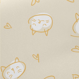 Simple Hand Drawn Cat Twill