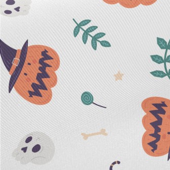 Cute Pumpkin Skull Twill