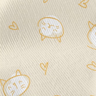 Simple Hand Drawn Cat Standard Corduroy