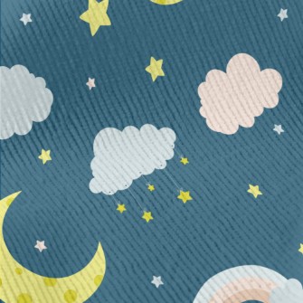 NightMoonRainbowStars Standard Corduroy