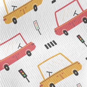 Children&#39;s Colorful Cars Standard Corduroy