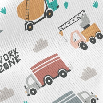 Construction Vehicles Standard Corduroy