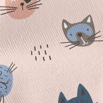 Doodle Cute Cat Standard Corduroy