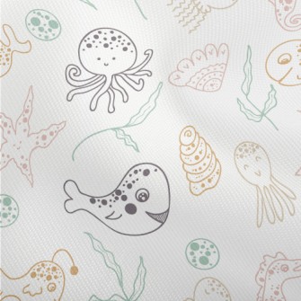 Hand Drawn Cute Marine Life Dobby