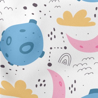 Colorful Cartoon Planets Stretch Ponte