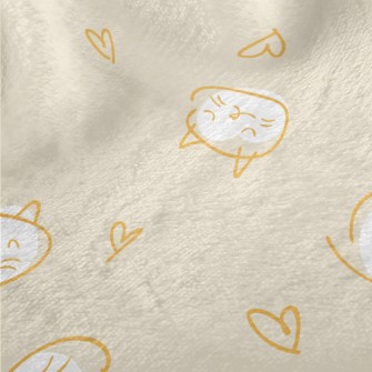 Simple Hand Drawn Cat Minky