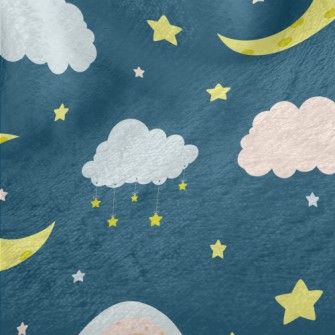NightMoonRainbowStars Minky