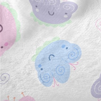 Cute Happy Flowers Minky