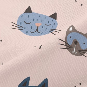 Doodle Cute Cat Piqué