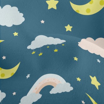 NightMoonRainbowStars Lightweight Performance Linen