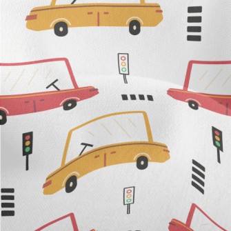 Children&#39;s Colorful Cars Lightweight Performance Linen