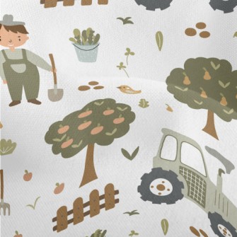 Children&#39;s Book Happy Farm Lightweight Performance Linen