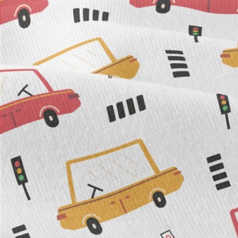 Children&#39;s Colorful Cars Modern Jersey