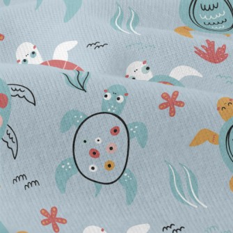 Hand Drawn Turtles Of Differen Modern Jersey