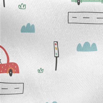 Simple Car Design Jersey Backed Fleece
