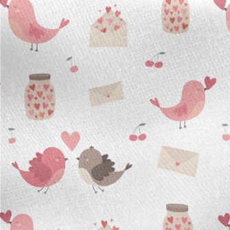 Love Bird Bottle Envelope Jersey Backed Fleece
