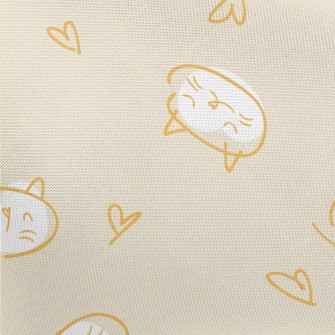 Simple Hand Drawn Cat Pongee