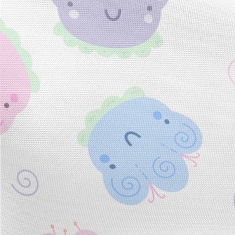 Cute Happy Flowers Pongee