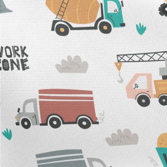 Construction Vehicles Pongee