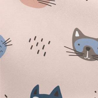 Doodle Cute Cat Pongee