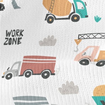 Construction Vehicles Stretch Jersey