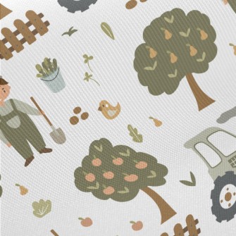 Children&#39;s Book Happy Farm Midweight Cotton Poplin
