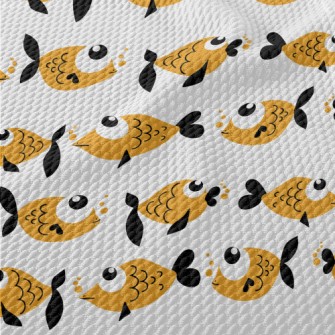 Super Cute Big Eye Goldfish Birdseye Piqué