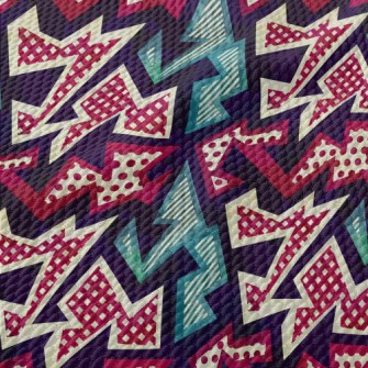 Irregular Geometric Pattern Of Birdseye Piqué