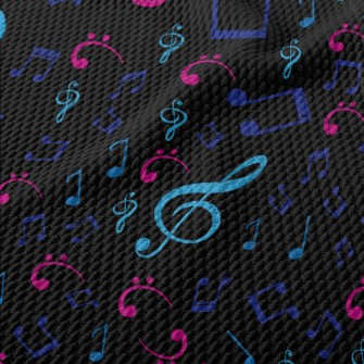 Fluorescent Notes Birdseye Piqué