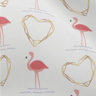 Flamingo And Love Chiffon