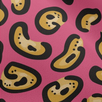 Bright Irregular Leopard Print Chiffon
