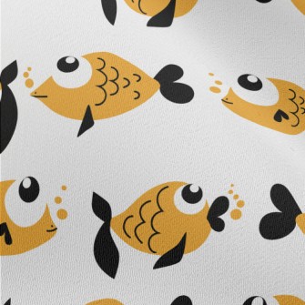 Super Cute Big Eye Goldfish Chiffon