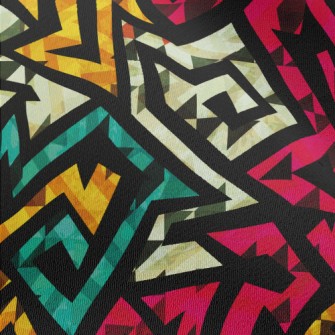 Swirl Geometry Chiffon