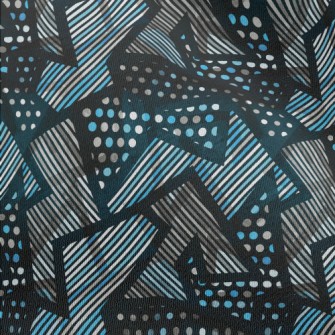 Shiny Geometric Pattern Chiffon