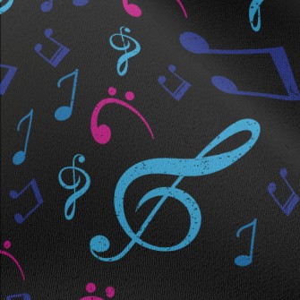 Fluorescent Notes Chiffon