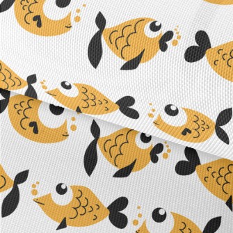 Super Cute Big Eye Goldfish Waterproof Oxford