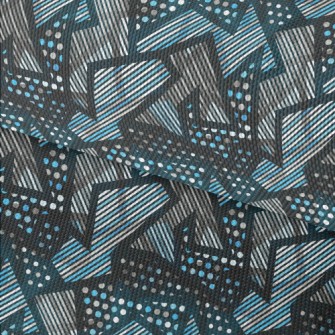 Shiny Geometric Pattern Waterproof Oxford