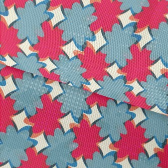 Stitching Irregular Color Bloc Waterproof Oxford