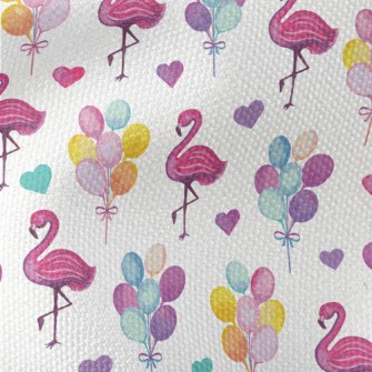 Watercolor Flamingo Balloon Waterproof Canvas