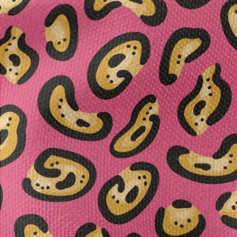 Bright Irregular Leopard Print Waterproof Canvas